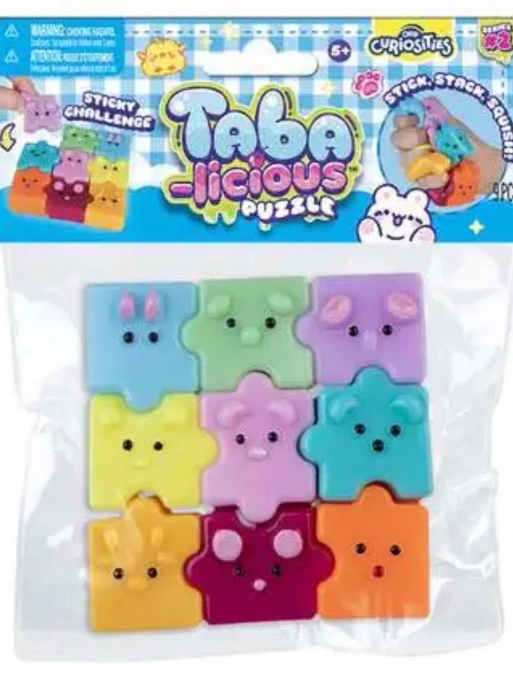 Taba Squishy Puzzle Kids Toy - Colorful Squishy Animal Blocks